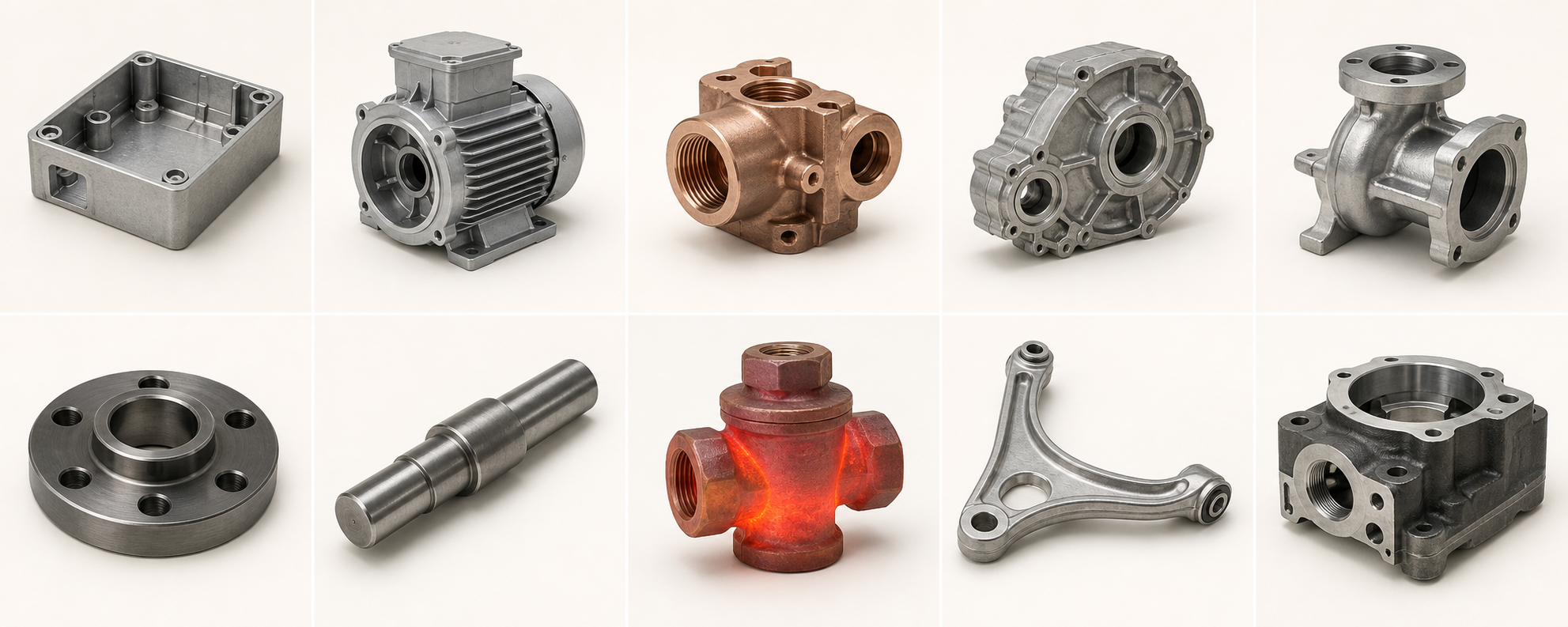 Cast and forged metal components