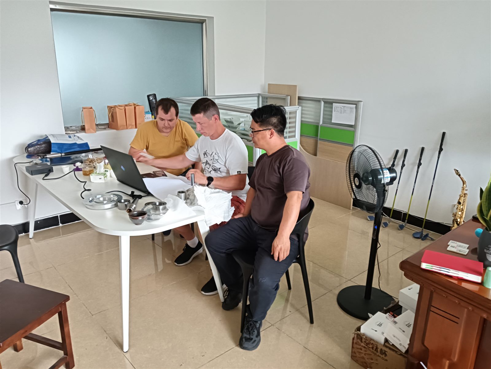 Technical review with overseas customers